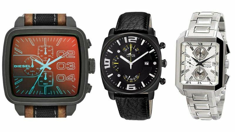 relojes de pulsera cuadrados para hombre, futurbuy